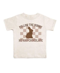 Draft - Sweet Wink Toddler Boys Easter Chocolate Bunny Short Sleeve T-Shirt
