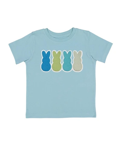 Sweet Wink Little Boys Peeps Embroidered Patch Easter Short Sleeve T-Shirt