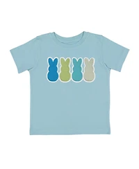 Sweet Wink Little Boys Peeps Embroidered Patch Easter Short Sleeve T-Shirt