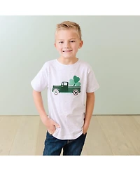 Sweet Wink Little Boys Shamrock Truck Patch St. Patrick's Day Short Sleeve T-Shirt