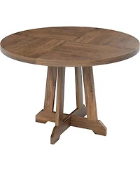Gaomon Kitchen Table Dining Table for 4 to 6 People 47 Inch Round Dining Table Wooden Kitchen Table for Dining Room, Home Office