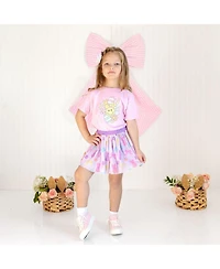 Draft - Sweet Wink Baby Girls Easter Doodle Short Sleeve T-Shirt