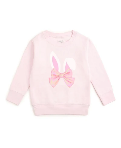 Draft - Sweet Wink Toddler Girls Bunny Bow Easter Sweatshirt