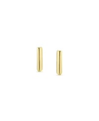 Bling Jewelry Abc Minimalist Yellow 14K Gold Capital Block Alphabet Letter Initial Stud Earrings Safety Ball Screwback Posts