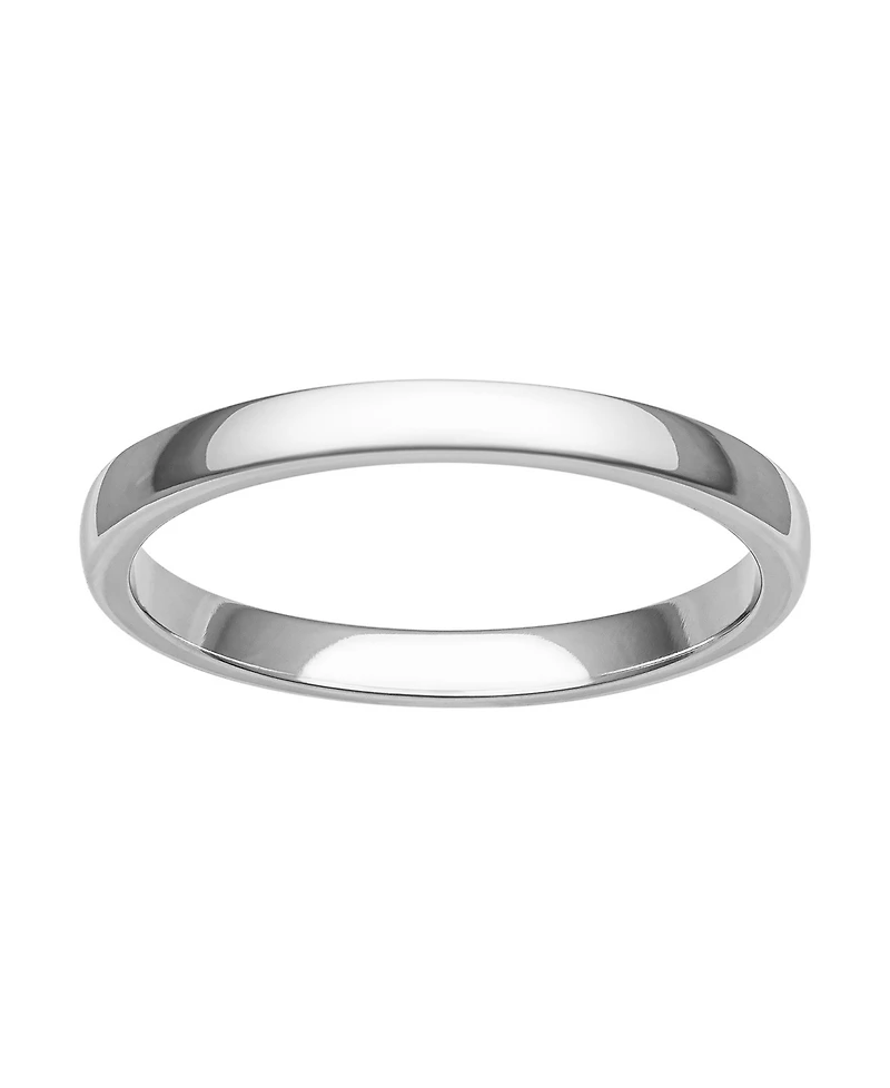 Women's Ring, 2mm Platinum Wedding Band