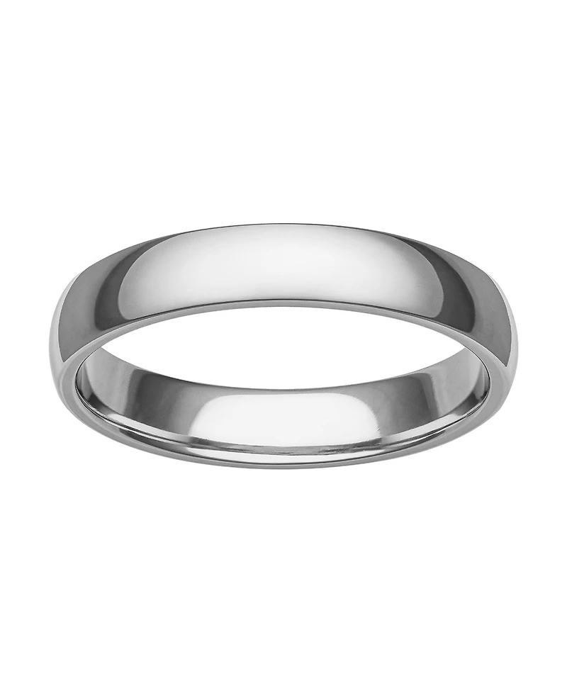 Men's Platinum Ring, 4mm Wedding Band