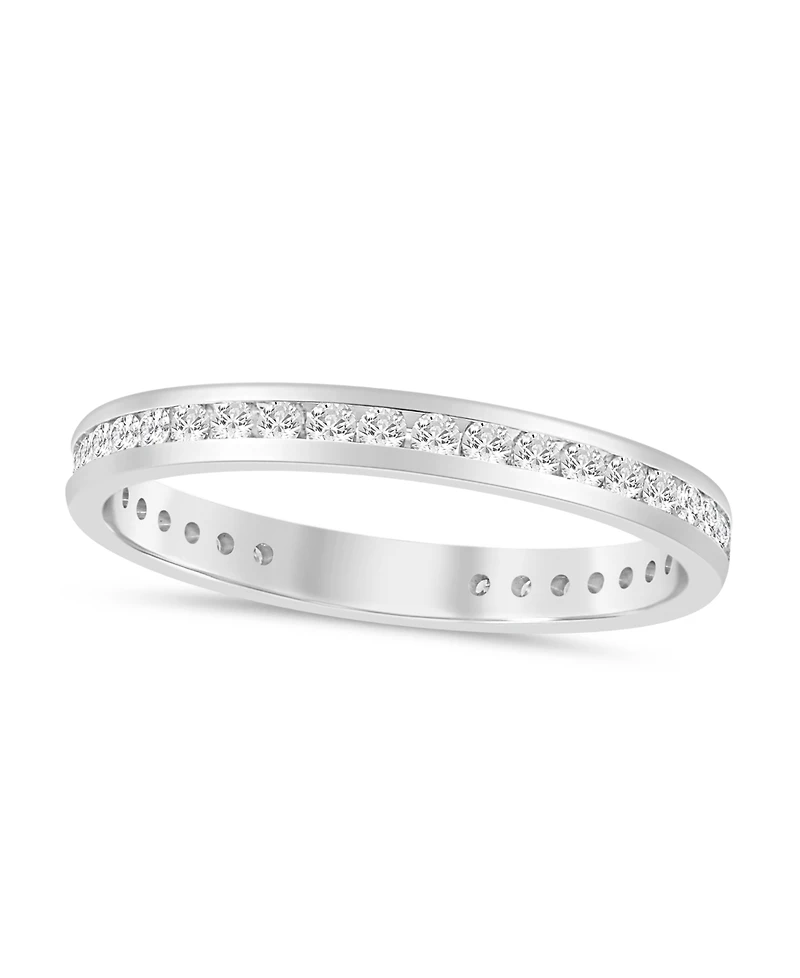 Diamond Channel Set Eternity Band (1/2 ct. t.w.) 14k White Gold