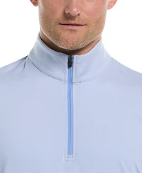 Pga Tour Men's Feeder Stripe Mock-Neck Golf Shirt