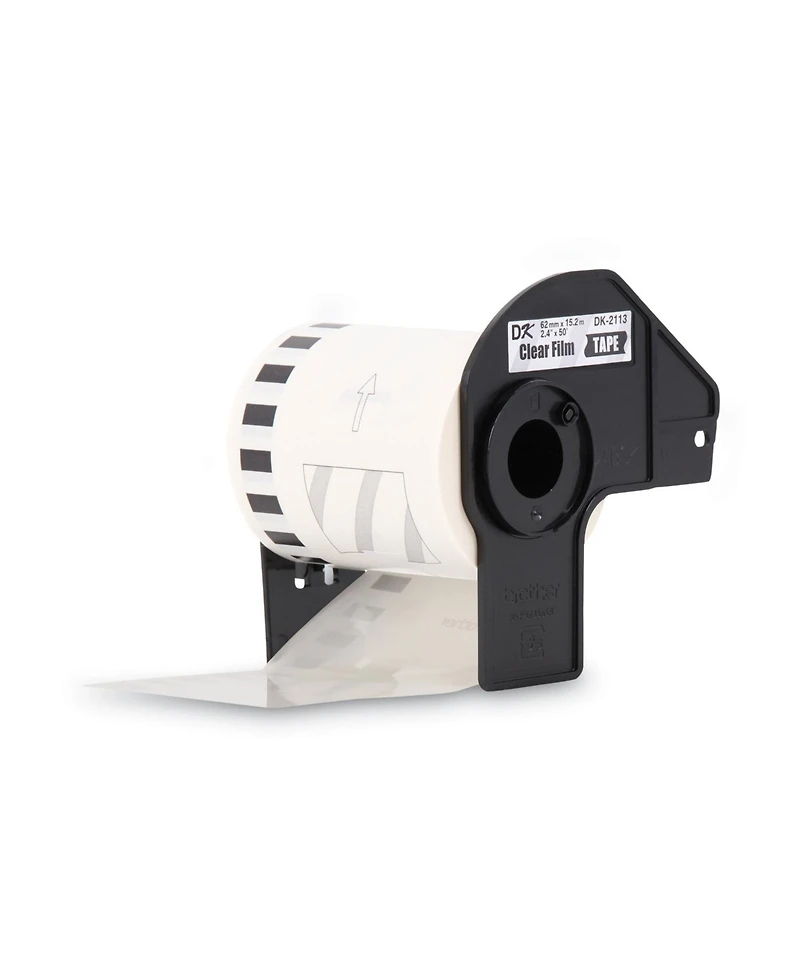 Brother DK2113 2.4 in. x 50 ft. Continuous Film Label Tape - Clear (1-Roll)