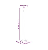 Retractable Side Awning 55.1"x118.1" Cream
