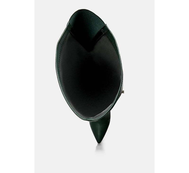 Leggy Lass Wedge Heel Long Boots