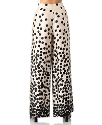 Ivonne Women's Wide-Leg Polka Dot Palazzo Trousers