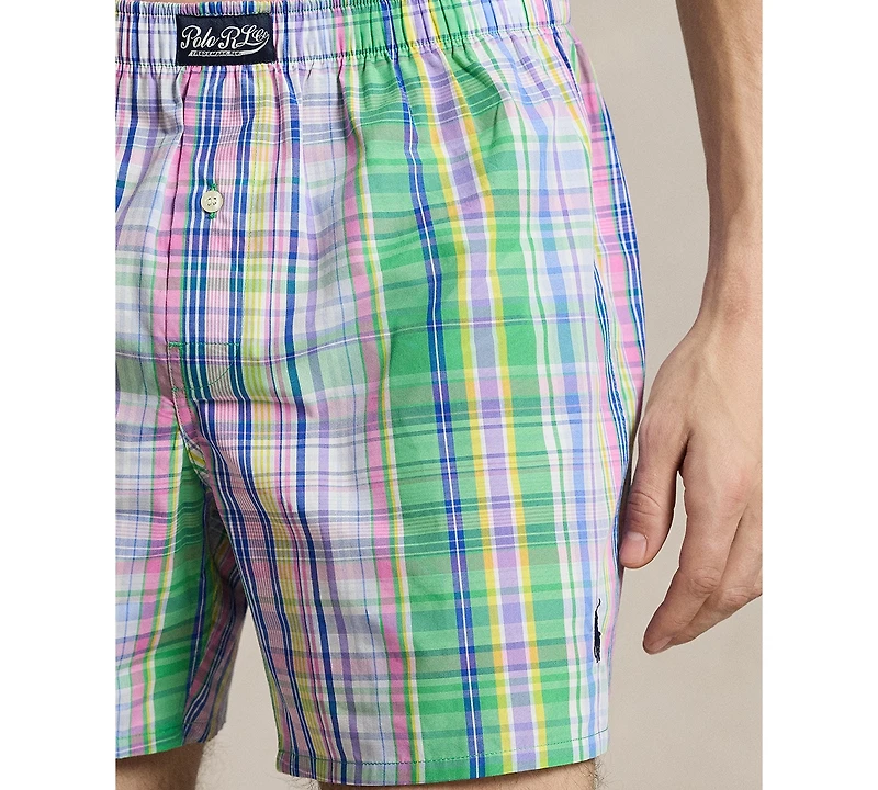 Polo Ralph Lauren Men's Yarn-Dyed Plaid Boxer Briefs