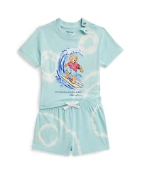 Polo Ralph Lauren Baby Boys' Bear Tie-Dye Cotton T-Shirt and Shorts, 2-Piece Set