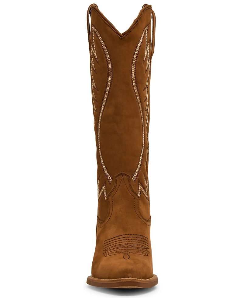 Steve Madden Women's Albany Western Pull-On Cowboy Boots