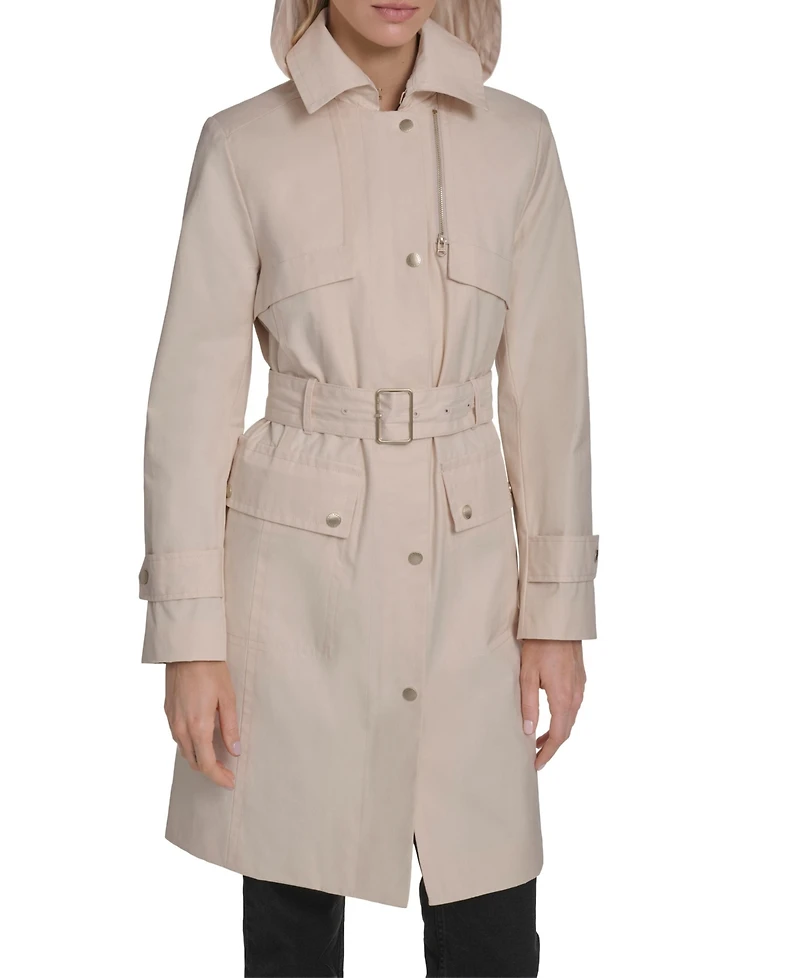 Cole Haan Signature Women's Cotton Rain Trench Coat