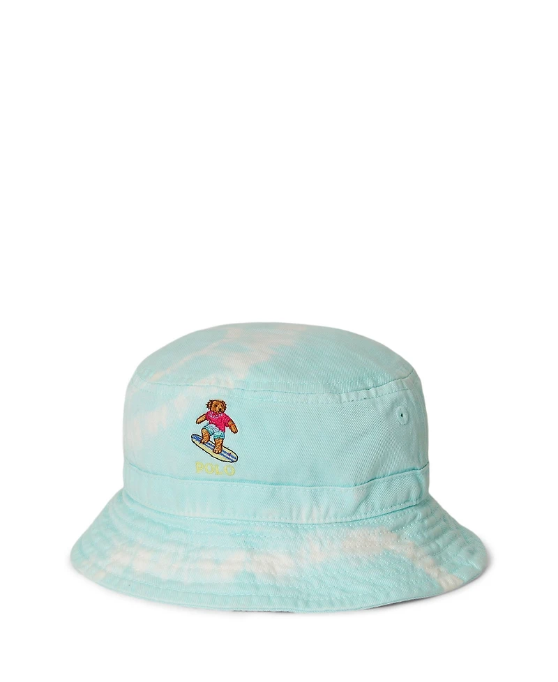 Polo Ralph Lauren Baby Boys' Tie-Dye Bear Twill Bucket Hat