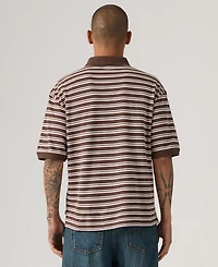Levi's Men's Boxy Striped Collared Polo Shirt