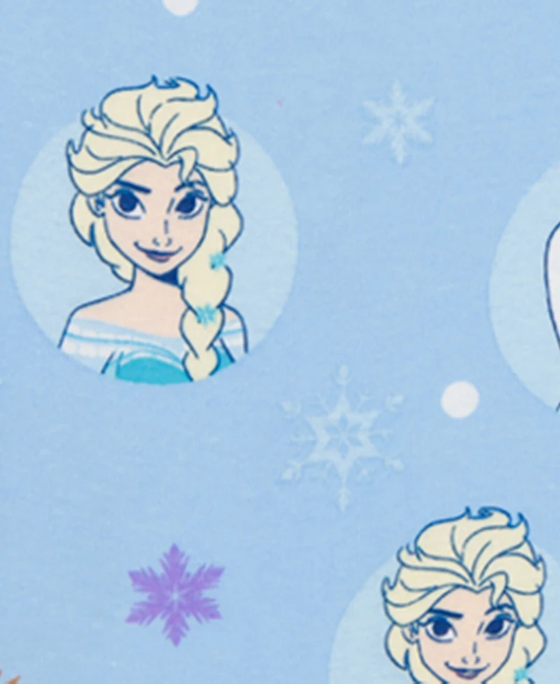 Frozen Girls' Toddler 2T-4T Graphic Print Tops, Shorts, and Pants, 4-Piece Pajama Set