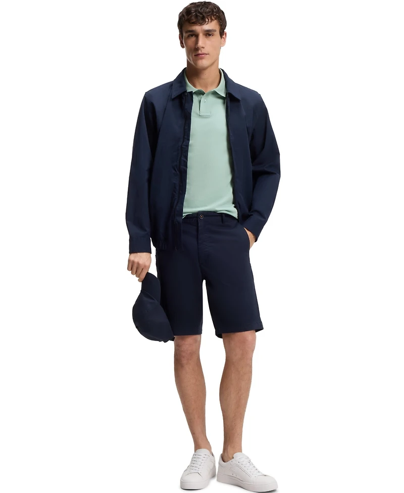 Boss by Hugo Men's Slim-Fit Stretch-Cotton Logo Patch Polo Shirt