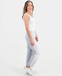 Style & Co Petite Heathered Knit Drawstring Pants, Macy's Exclusive