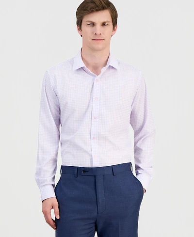 Dylan Park Men's Slim-Fit Performance Four-Way Stretch Dress Shirt