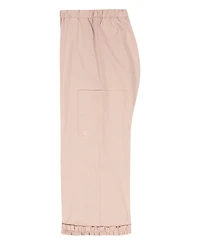 Calvin Klein Girls' 4-6X Ribbed Round Neck T-Shirt and Pants, 2-Piece Set