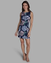 Bcbg Women's Embroidered Boat Neck Mini Dress