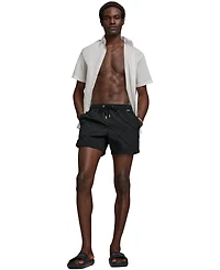 Karl Lagerfeld Paris Men's Diamond Pintuck Volley Shorts