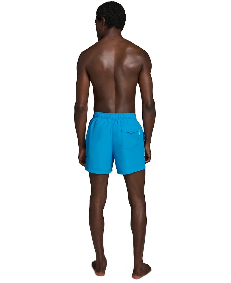 Karl Lagerfeld Paris Men's Logo Patch Volley Shorts