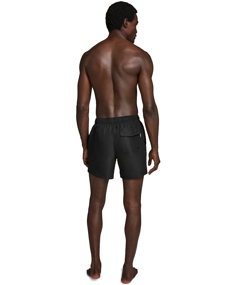 Karl Lagerfeld Paris Men's Logo Patch Volley Shorts