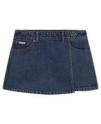 Calvin Klein Girls' 7-16 Denim Wrap Front Skort