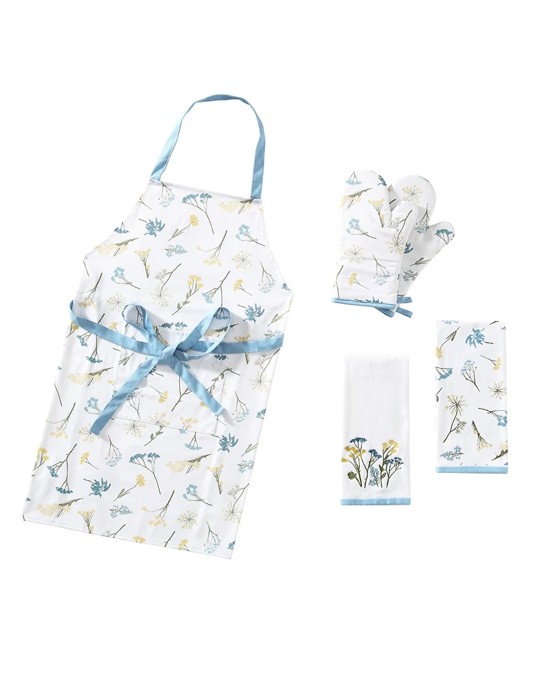 Lenox Wildflower Botanical Cotton 5-Pc. Kitchen Towels Gift Set