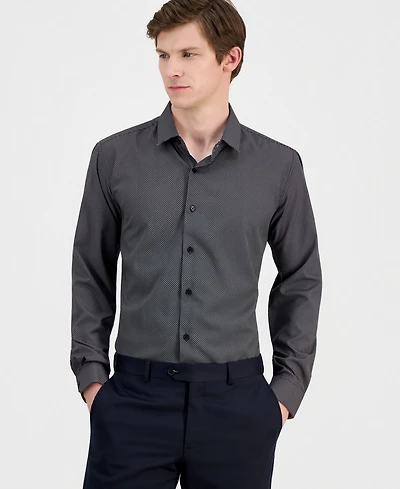 Dylan Park Men's Slim-Fit Performance Four-Way Stretch Dress Shirt