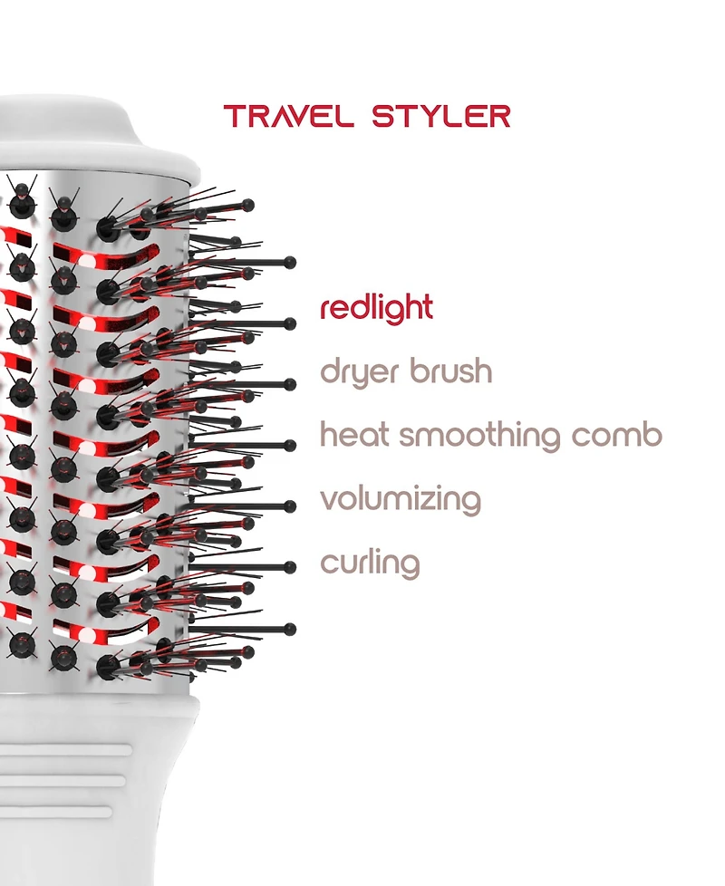Tzumi Travel Red Ligh Therapy Dryer Brush