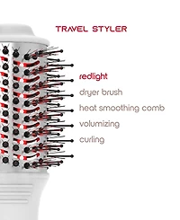 Tzumi Travel Red Ligh Therapy Dryer Brush