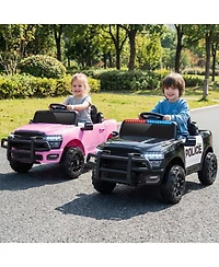 Mecale 12V Kids Ride On Car Licensed Ram 3500 Electric Vehicle with Remote Control-Black