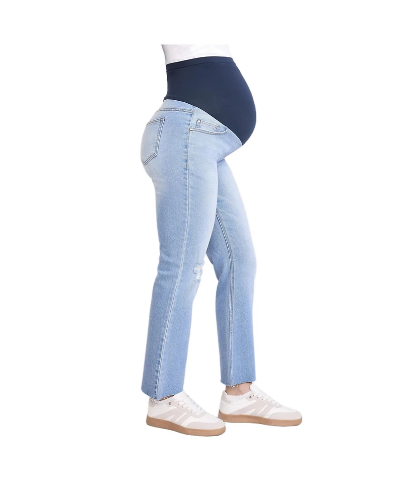 Motherhood Maternity Secret Fit Over the Belly Slim Straight Leg Jeans