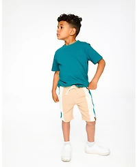 Deux par Toddler Boys Sporty French Terry Shorts Beige - Toddler|Child