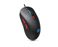 Risokeys Rgb Backlit Wired Gaming Mouse, 6-Button Ergonomic with 3600 Dpi Adjustable, for Pc Gamers, Office Use, Compatible with Windows,Mac & Linux