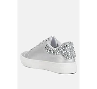Women Gems Diamante Embellished Sneakers