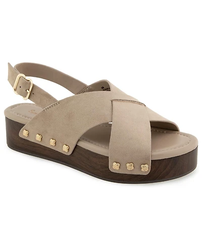 Splendid Women's Quadry Wood Flatform Sandal