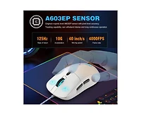 Risokeys Rgb Backlit Wired Gaming Mouse, 6-Button Ergonomic with 3600 Dpi Adjustable, for Pc Gamers