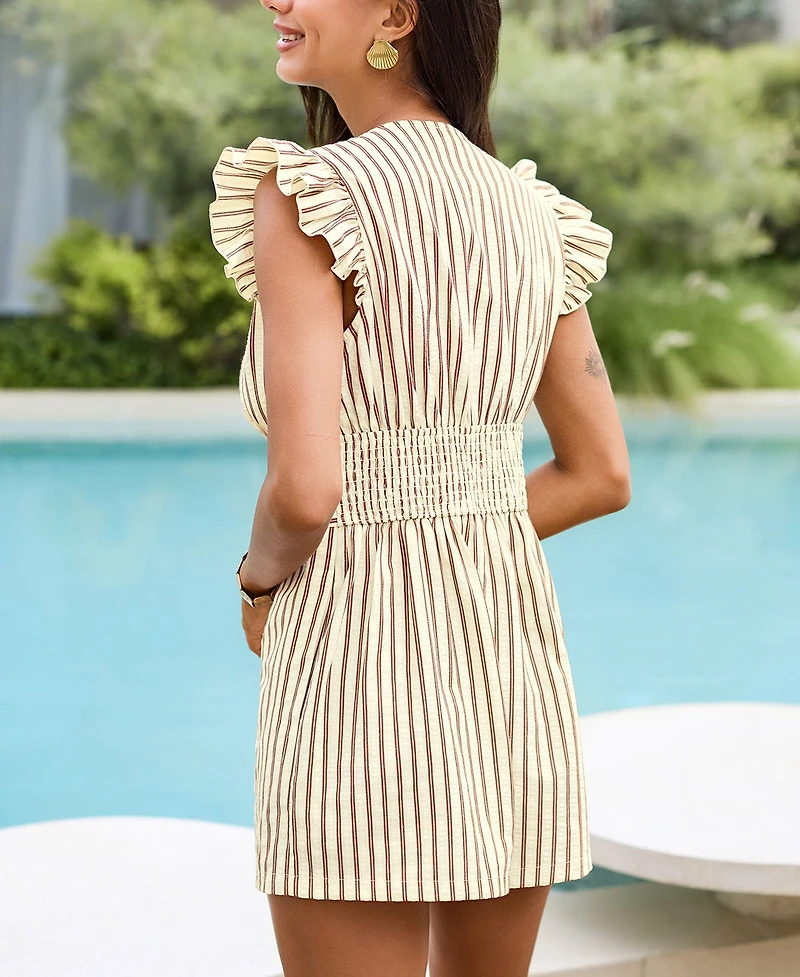 Cupshe Women's On a Yacht Striped Romper