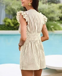 Cupshe Women's On a Yacht Striped Romper