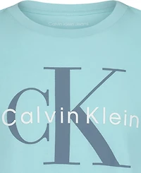 Calvin Klein Boys' 8-20 Monologo Crewneck T-Shirt