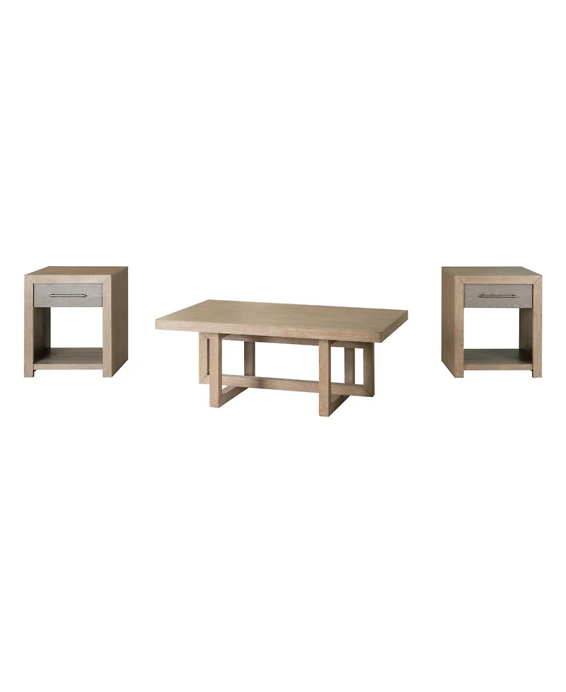 Portmore 3-Pc. Rectangular Wood Coffee Table and End Table Set