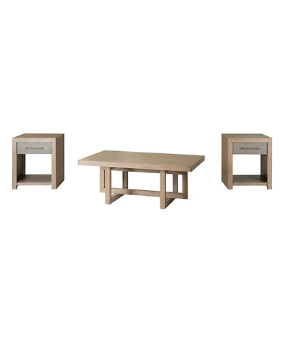 Portmore 3-Pc. Rectangular Wood Coffee Table and End Table Set