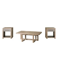 Portmore 3-Pc. Rectangular Wood Coffee Table and End Table Set