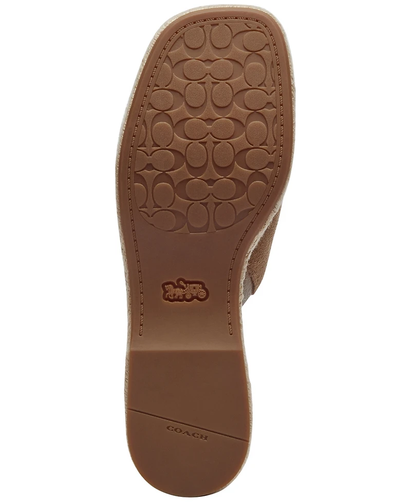 Coach Women's Wedge Espadrilles Slip-On Sandals